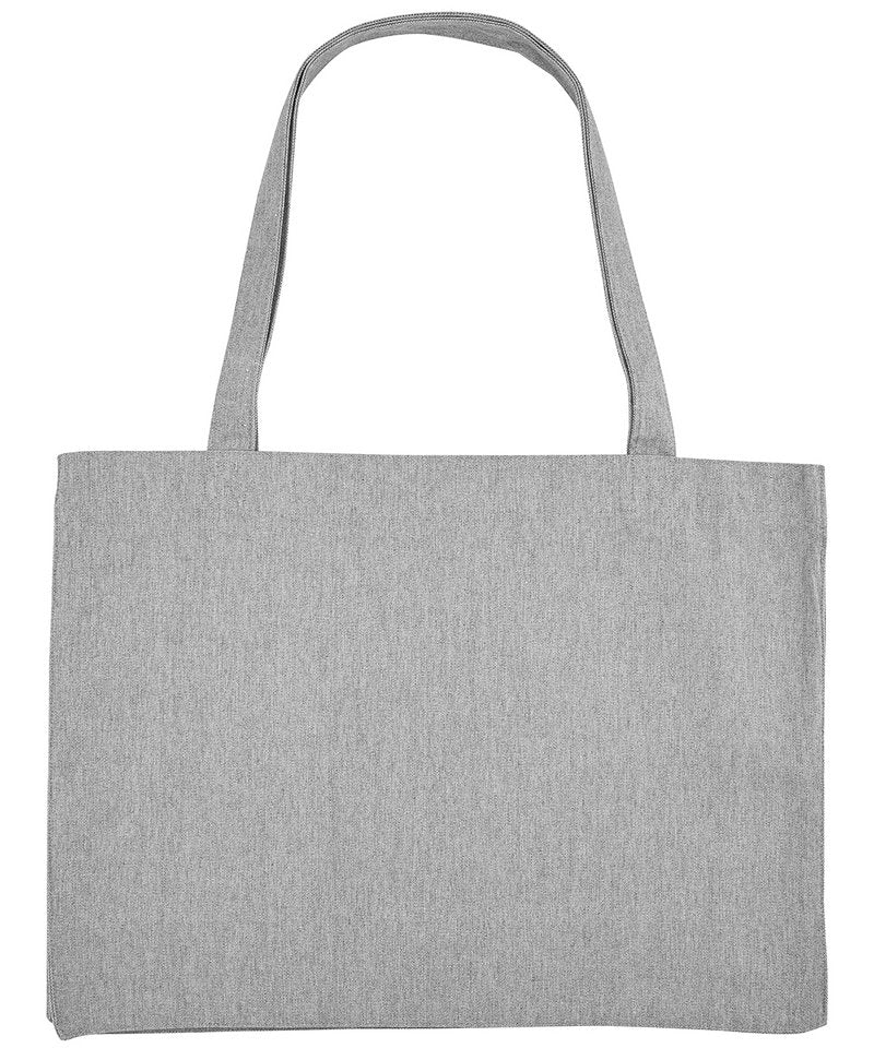 Woven Shopping Bag (Stau762) in One size Heather Grey by StanleyStella — Custom branded clothing by Print Press, featuring premium embroidery produced in our specialist print lab in the UK.