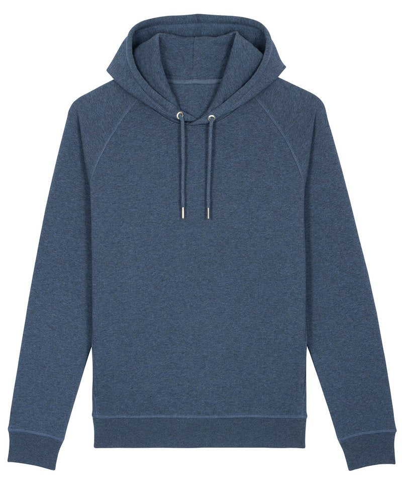 Sider Unisex Side Pocket Hoodie (Stsu824) in Dark Heather Blue by StanleyStella — Custom branded clothing by Print Press, featuring premium embroidery produced in our specialist print lab in the UK.