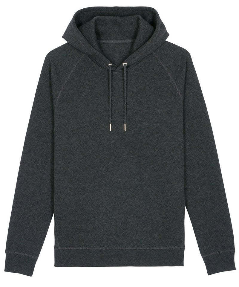 Sider Unisex Side Pocket Hoodie (Stsu824) in Dark Heather Grey by StanleyStella — Custom branded clothing by Print Press, featuring premium embroidery produced in our specialist print lab in the UK.
