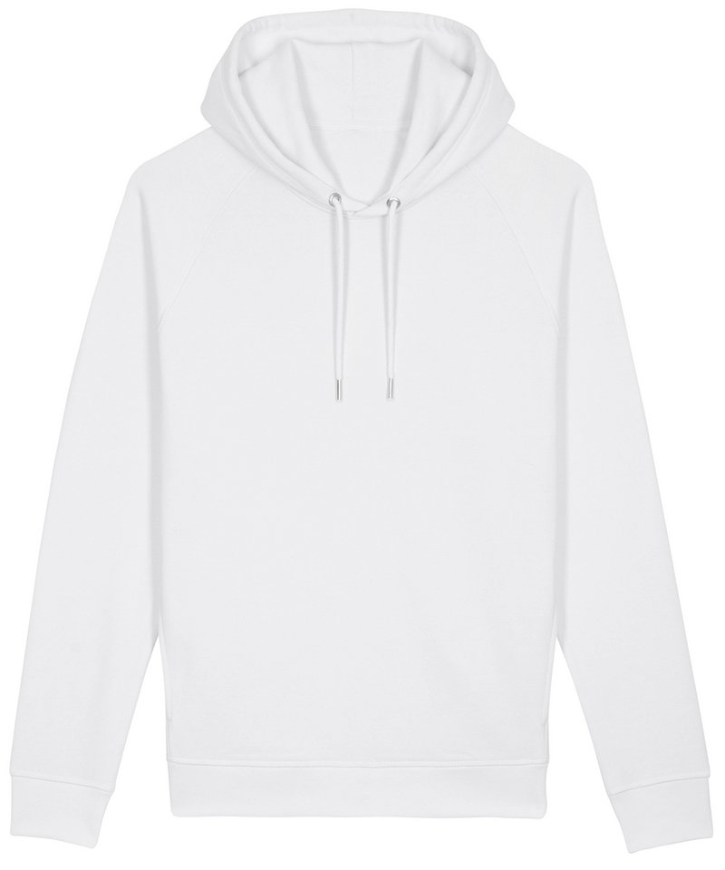 Sider Unisex Side Pocket Hoodie (Stsu824) in White by StanleyStella — Custom branded clothing by Print Press, featuring premium embroidery produced in our specialist print lab in the UK.
