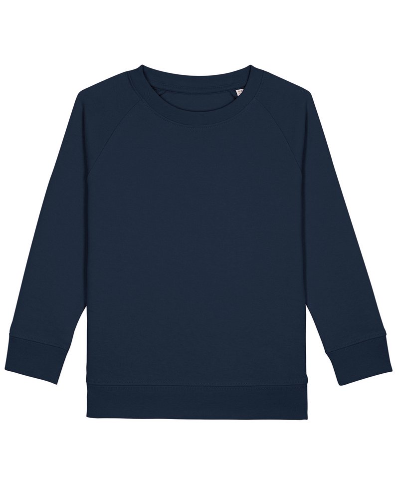 Kids Mini Scouter Iconic Crew Neck Sweatshirt (Stsk916) in French Navy by StanleyStella — Custom branded clothing by Print Press, featuring premium embroidery produced in our specialist print lab in the UK.