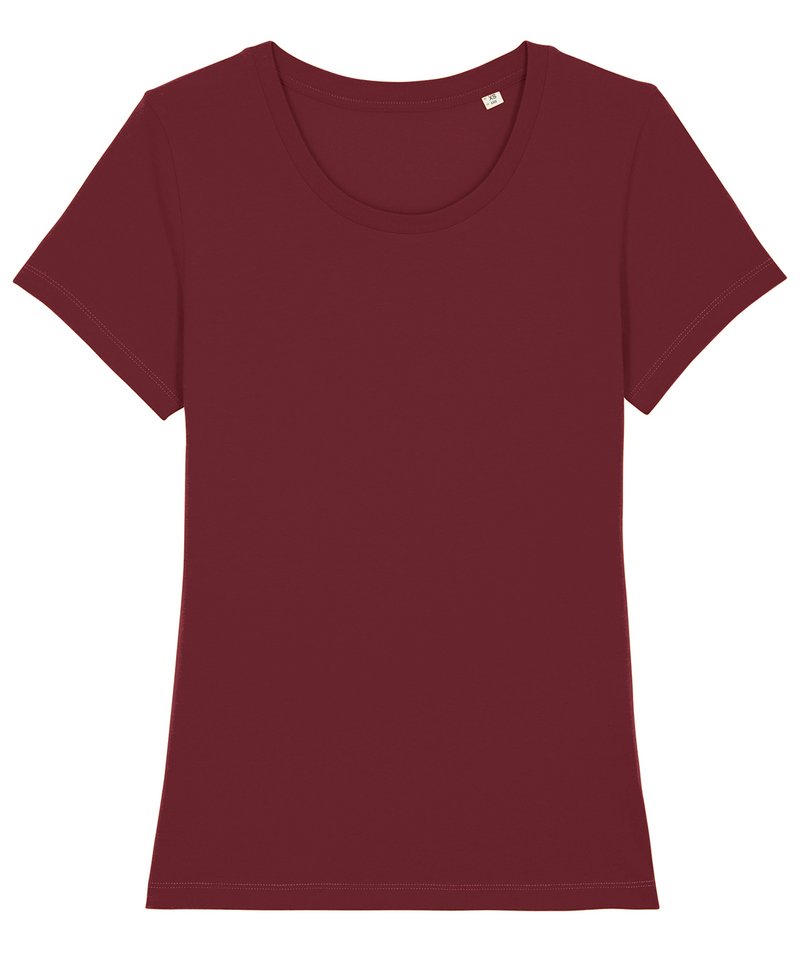 Women's Stella Expresser Iconic Fitted T-Shirt (Sttw032) - (4th Colours) in Burgundy by StanleyStella — Custom branded clothing by Print Press, featuring premium embroidery produced in our specialist print lab in the UK.