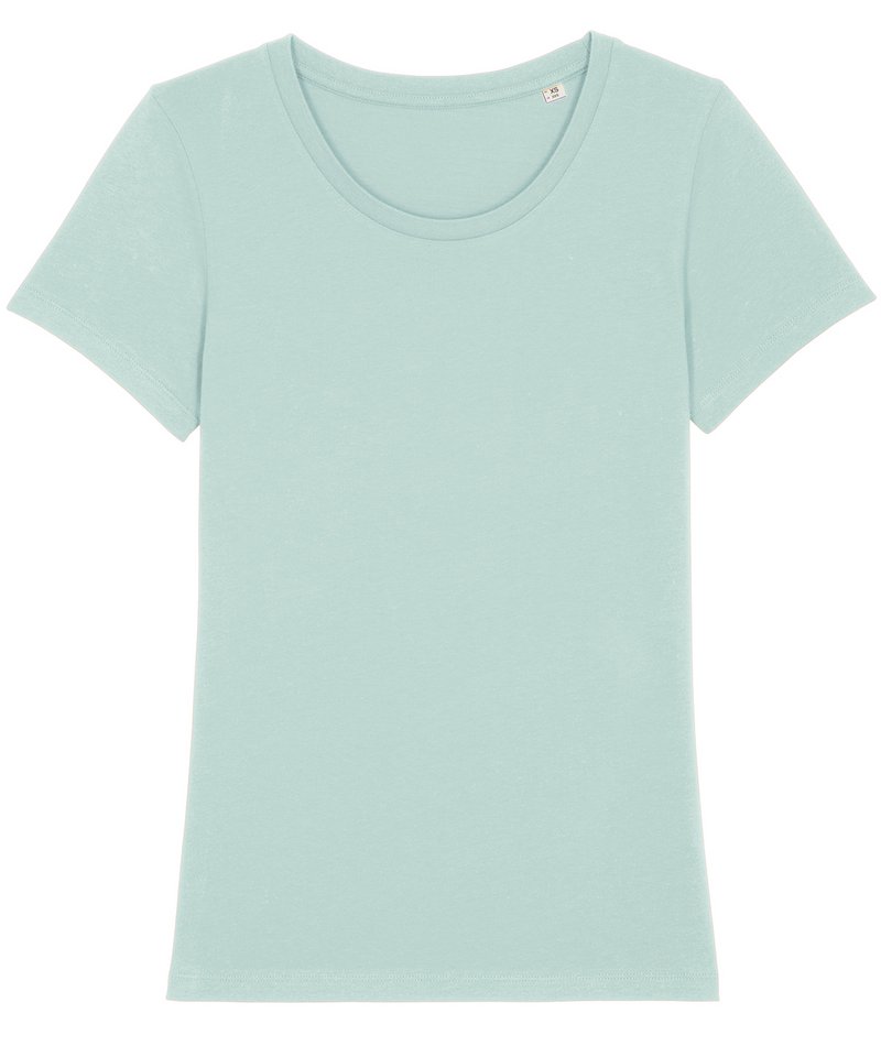 Women's Stella Expresser Iconic Fitted T-Shirt (Sttw032) - (3rd Colours) in Caribbean Blue by StanleyStella — Custom branded clothing by Print Press, featuring premium embroidery produced in our specialist print lab in the UK.