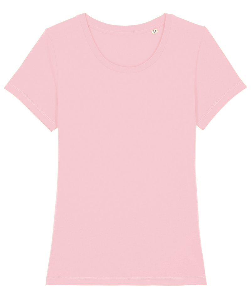 Women's Stella Expresser Iconic Fitted T-Shirt (Sttw032) - (3rd Colours) in Cotton Pink by StanleyStella — Custom branded clothing by Print Press, featuring premium embroidery produced in our specialist print lab in the UK.