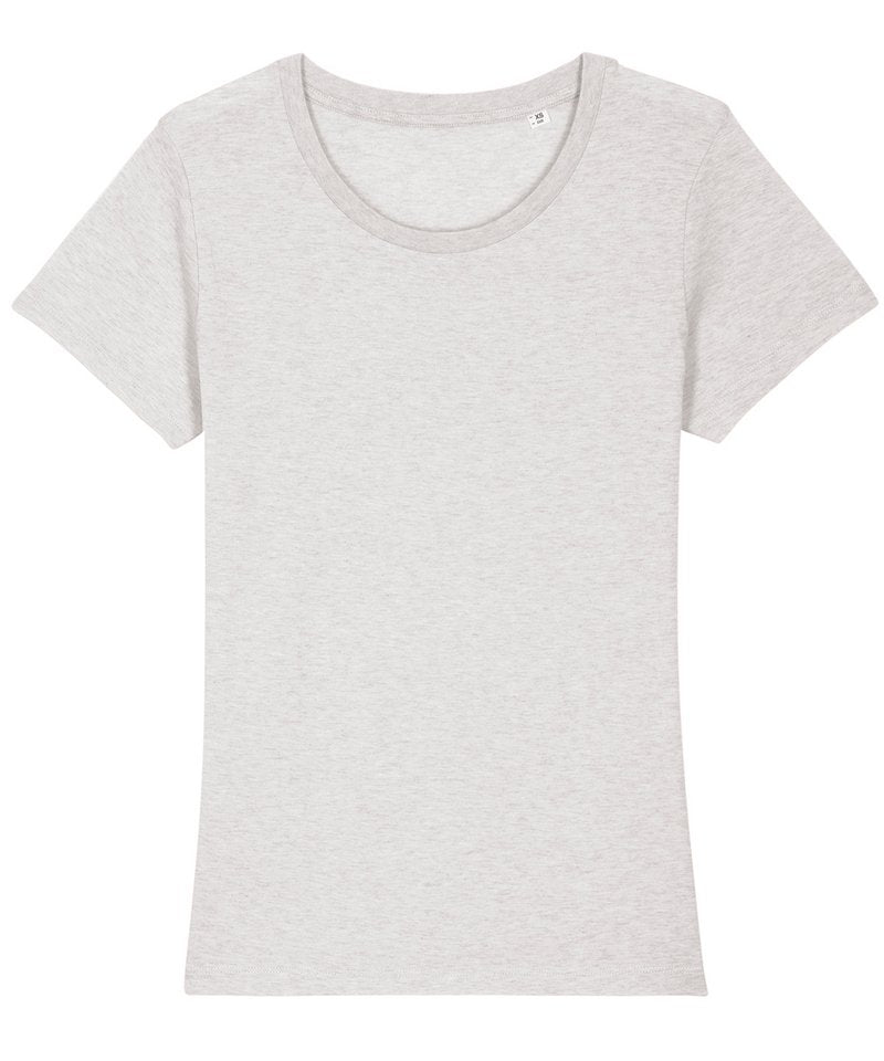 Women's Stella Expresser Iconic Fitted T-Shirt (Sttw032) - (3rd Colours) in Cream Heather Grey by StanleyStella — Custom branded clothing by Print Press, featuring premium embroidery produced in our specialist print lab in the UK.