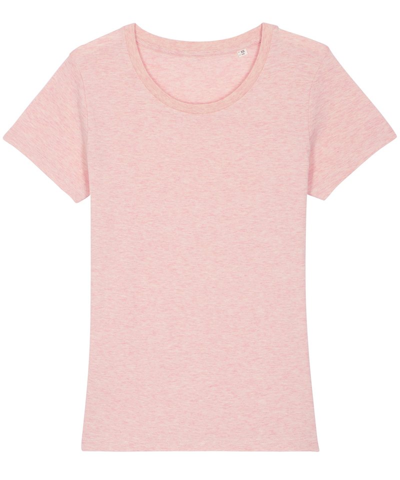 Women's Stella Expresser Iconic Fitted T-Shirt (Sttw032) - (3rd Colours) in Cream Heather Pink by StanleyStella — Custom branded clothing by Print Press, featuring premium embroidery produced in our specialist print lab in the UK.