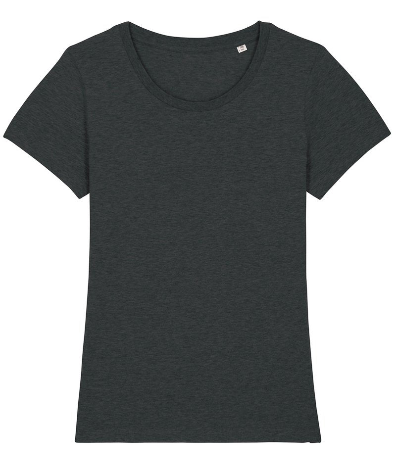 Women's Stella Expresser Iconic Fitted T-Shirt (Sttw032) - (3rd Colours) in Dark Heather Grey by StanleyStella — Custom branded clothing by Print Press, featuring premium embroidery produced in our specialist print lab in the UK.