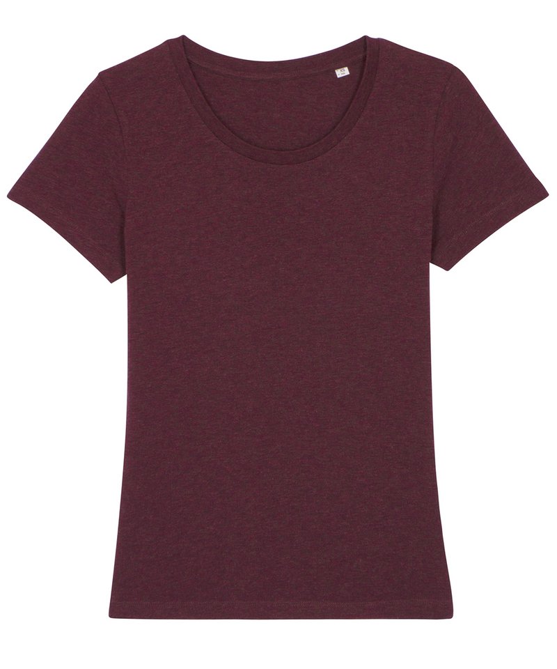 Women's Stella Expresser Iconic Fitted T-Shirt (Sttw032) - (3rd Colours) in Heather Grape Red by StanleyStella — Custom branded clothing by Print Press, featuring premium embroidery produced in our specialist print lab in the UK.