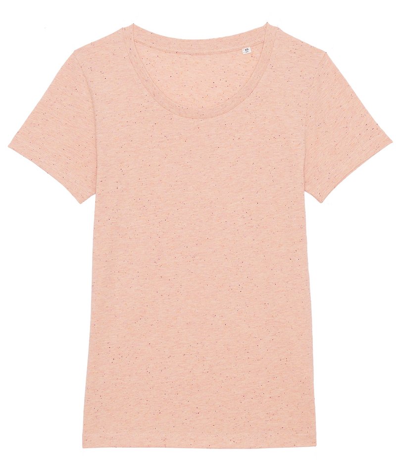 Women's Stella Expresser Iconic Fitted T-Shirt (Sttw032) - (2nd Colours) in Heather Neppy Pink by StanleyStella — Custom branded clothing by Print Press, featuring premium embroidery produced in our specialist print lab in the UK.