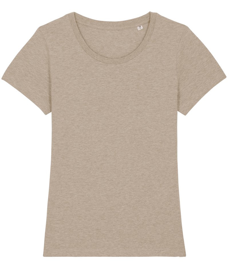 Women's Stella Expresser Iconic Fitted T-Shirt (Sttw032) - (2nd Colours) in Heather Sand by StanleyStella — Custom branded clothing by Print Press, featuring premium embroidery produced in our specialist print lab in the UK.