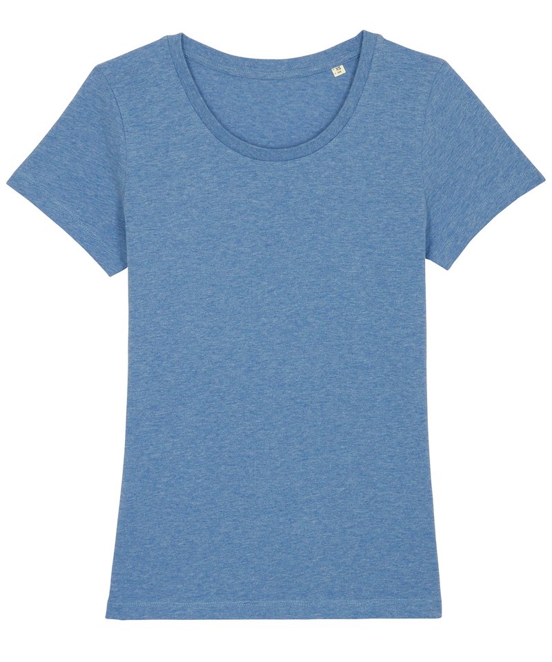 Women's Stella Expresser Iconic Fitted T-Shirt (Sttw032) - (2nd Colours) in Mid Heather Blue by StanleyStella — Custom branded clothing by Print Press, featuring premium embroidery produced in our specialist print lab in the UK.