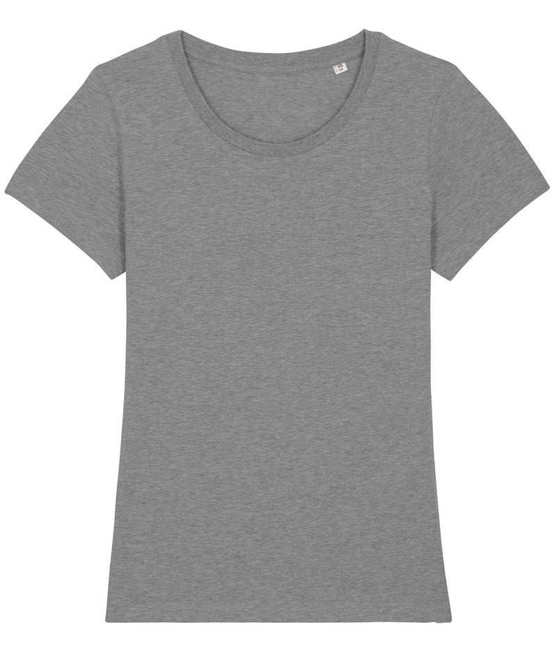 Women's Stella Expresser Iconic Fitted T-Shirt (Sttw032) - (2nd Colours) in Mid Heather Grey by StanleyStella — Custom branded clothing by Print Press, featuring premium embroidery produced in our specialist print lab in the UK.