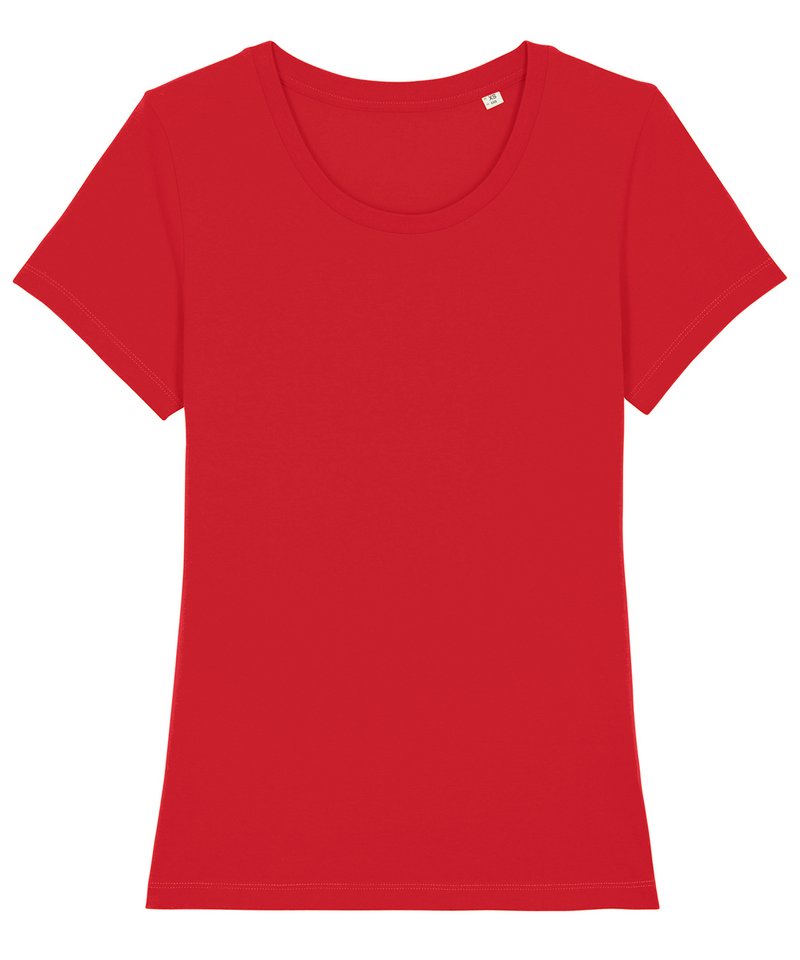 Women's Stella Expresser Iconic Fitted T-Shirt (Sttw032) in Red by StanleyStella — Custom branded clothing by Print Press, featuring premium embroidery produced in our specialist print lab in the UK.