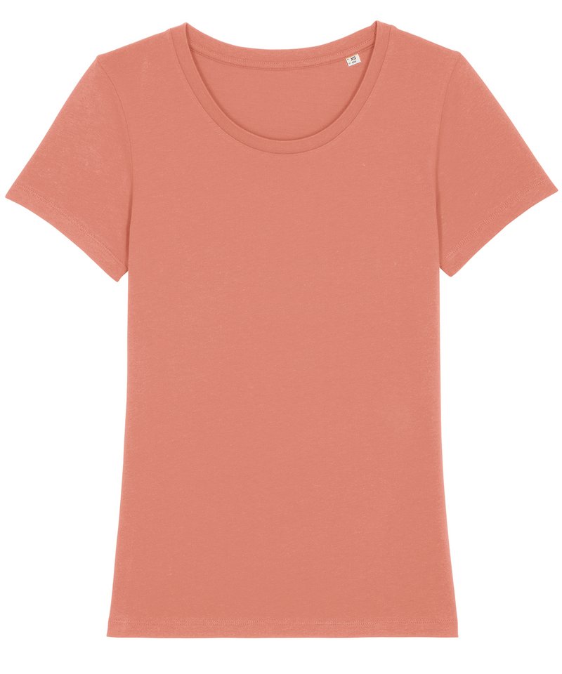 Women's Stella Expresser Iconic Fitted T-Shirt (Sttw032) in Rose Clay by StanleyStella — Custom branded clothing by Print Press, featuring premium embroidery produced in our specialist print lab in the UK.