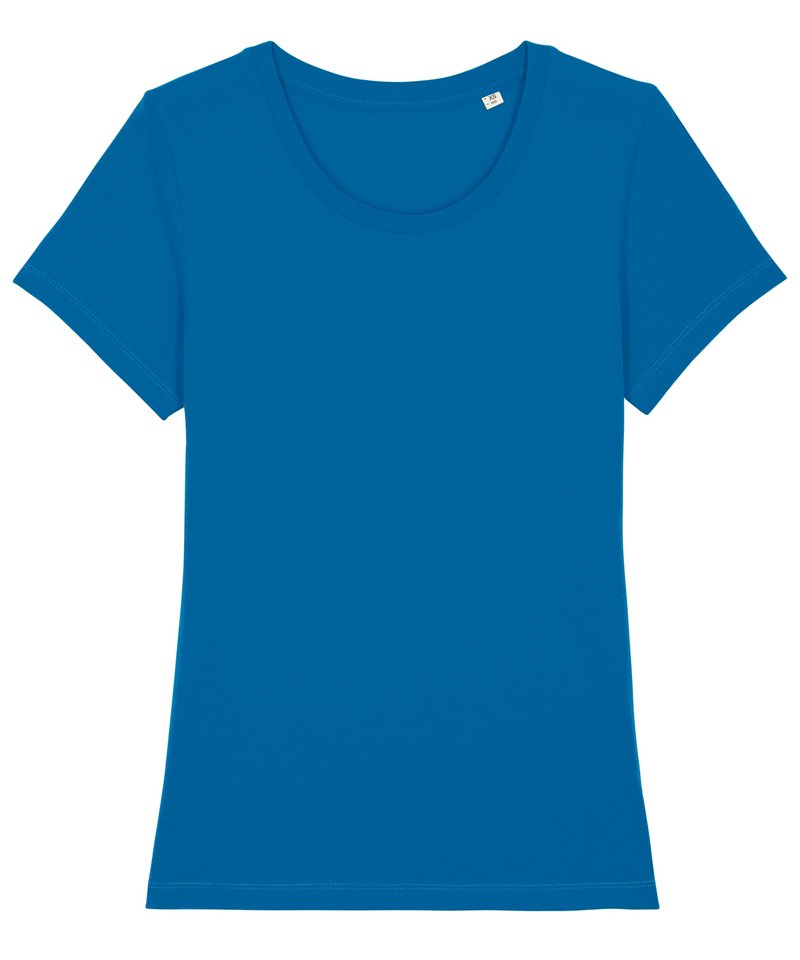 Women's Stella Expresser Iconic Fitted T-Shirt (Sttw032) in Royal Blue by StanleyStella — Custom branded clothing by Print Press, featuring premium embroidery produced in our specialist print lab in the UK.