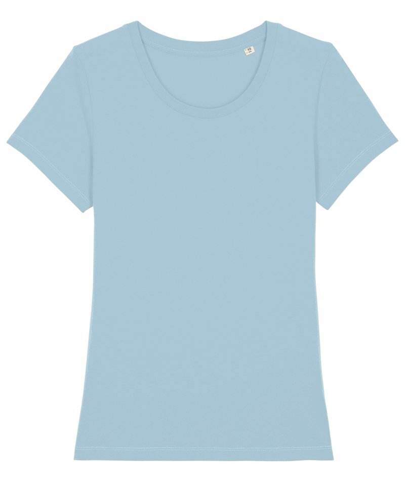 Women's Stella Expresser Iconic Fitted T-Shirt (Sttw032) in Sky Blue by StanleyStella — Custom branded clothing by Print Press, featuring premium embroidery produced in our specialist print lab in the UK.