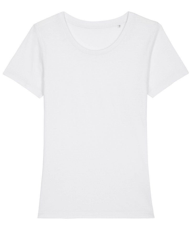 Women's Stella Expresser Iconic Fitted T-Shirt (Sttw032) in White by StanleyStella — Custom branded clothing by Print Press, featuring premium embroidery produced in our specialist print lab in the UK.