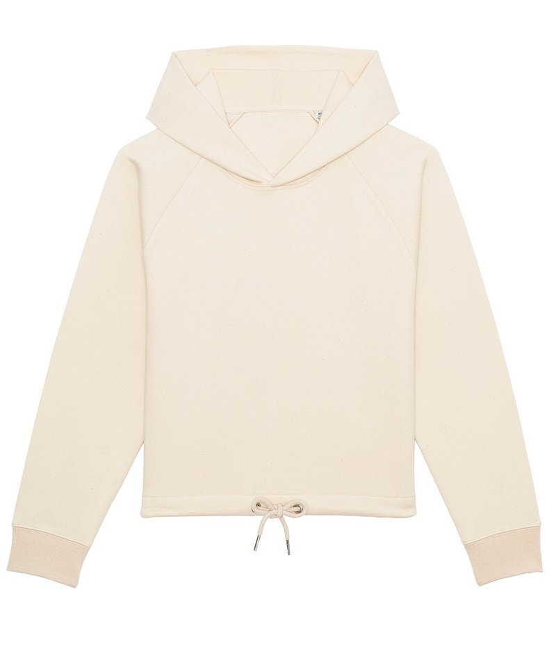 Women's Stella Bower Cropped Hoodie (Stsw132) in Natural Raw by StanleyStella — Custom branded clothing by Print Press, featuring premium embroidery produced in our specialist print lab in the UK.