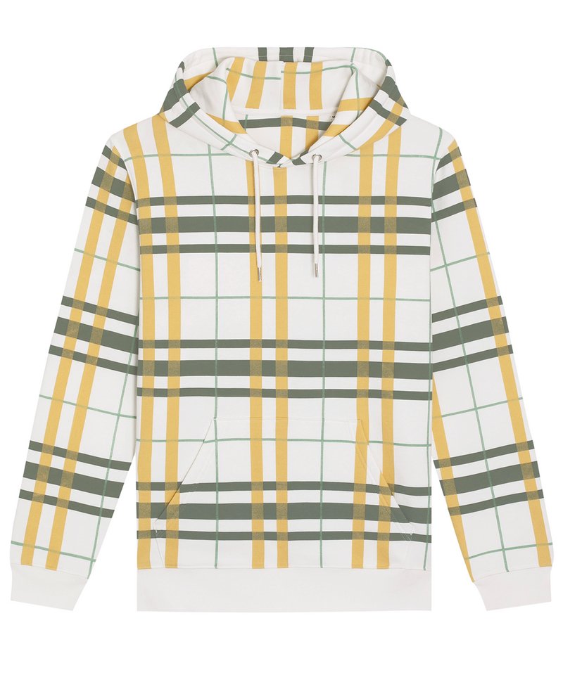 Cruiser Aop Hoodie Sweatshirt (Stsu825) in Check Jojoba by StanleyStella — Custom branded clothing by Print Press, featuring premium embroidery produced in our specialist print lab in the UK.