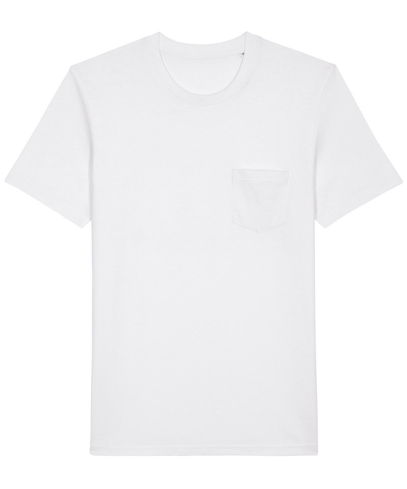 Creator Pocket (Sttu830) in White by StanleyStella — Custom branded clothing by Print Press, featuring premium embroidery produced in our specialist print lab in the UK.