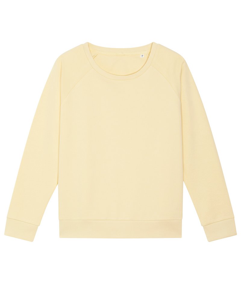 Women's Stella Dazzler Relaxed Fit Sweatshirt (Stsw125) in Butter by StanleyStella — Custom branded clothing by Print Press, featuring premium embroidery produced in our specialist print lab in the UK.