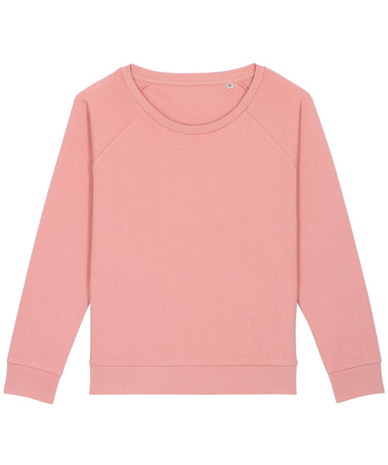 Women's Stella Dazzler Relaxed Fit Sweatshirt (Stsw125) in Canyon Pink by StanleyStella — Custom branded clothing by Print Press, featuring premium embroidery produced in our specialist print lab in the UK.