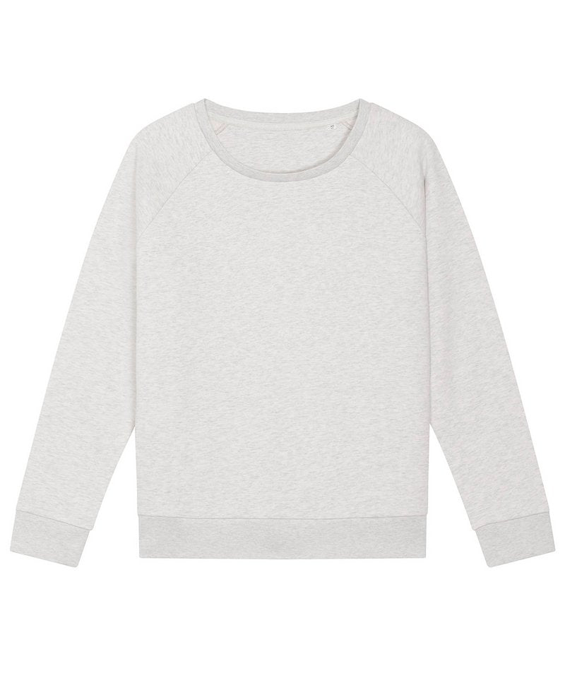 Women's Stella Dazzler Relaxed Fit Sweatshirt (Stsw125) in Cream Heather Grey by StanleyStella — Custom branded clothing by Print Press, featuring premium embroidery produced in our specialist print lab in the UK.