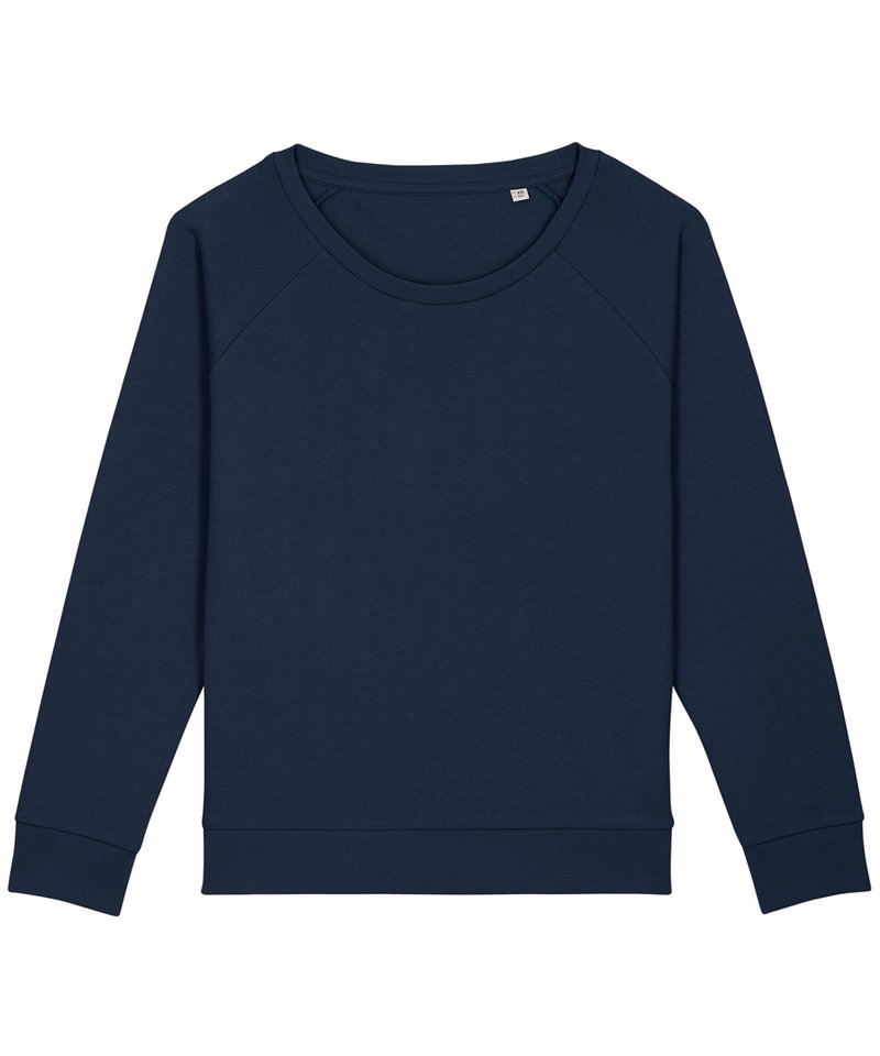 Women's Stella Dazzler Relaxed Fit Sweatshirt (Stsw125) in French Navy by StanleyStella — Custom branded clothing by Print Press, featuring premium embroidery produced in our specialist print lab in the UK.