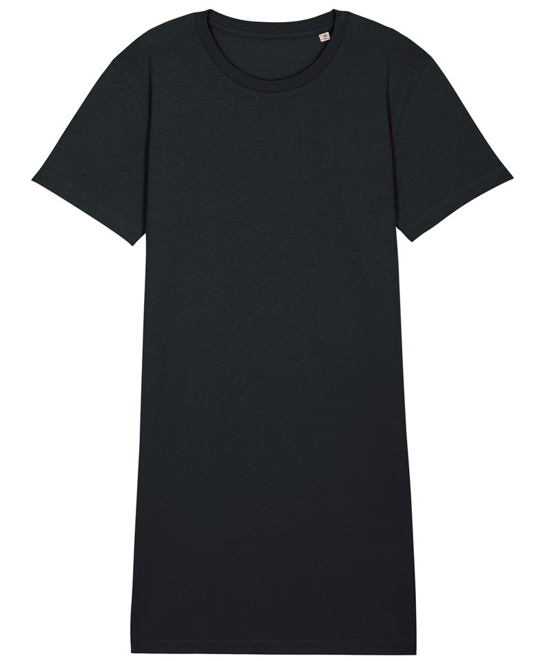 Women's Stella Spinner T-Shirt Dress (Stdw144) in Black by StanleyStella — Custom branded clothing by Print Press, featuring premium embroidery produced in our specialist print lab in the UK.