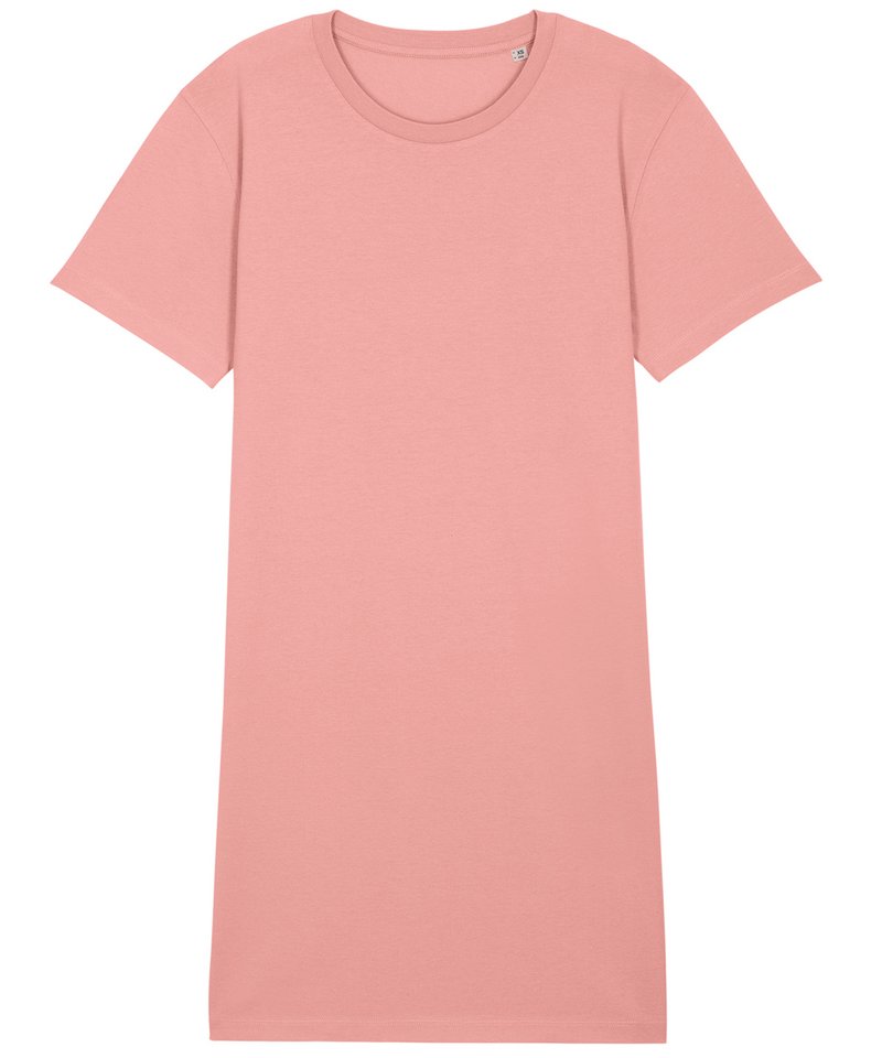 Women's Stella Spinner T-Shirt Dress (Stdw144) in Canyon Pink by StanleyStella — Custom branded clothing by Print Press, featuring premium embroidery produced in our specialist print lab in the UK.