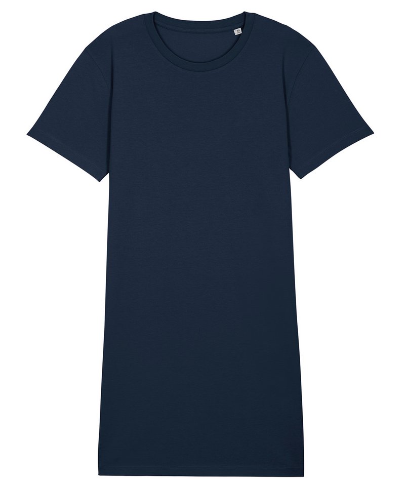 Women's Stella Spinner T-Shirt Dress (Stdw144) in French Navy by StanleyStella — Custom branded clothing by Print Press, featuring premium embroidery produced in our specialist print lab in the UK.
