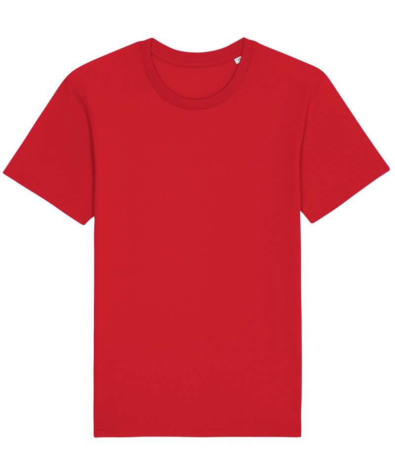 Rocker The Essential Unisex T-Shirt (Sttu758) in Red by StanleyStella — Custom branded clothing by Print Press, featuring premium embroidery produced in our specialist print lab in the UK.