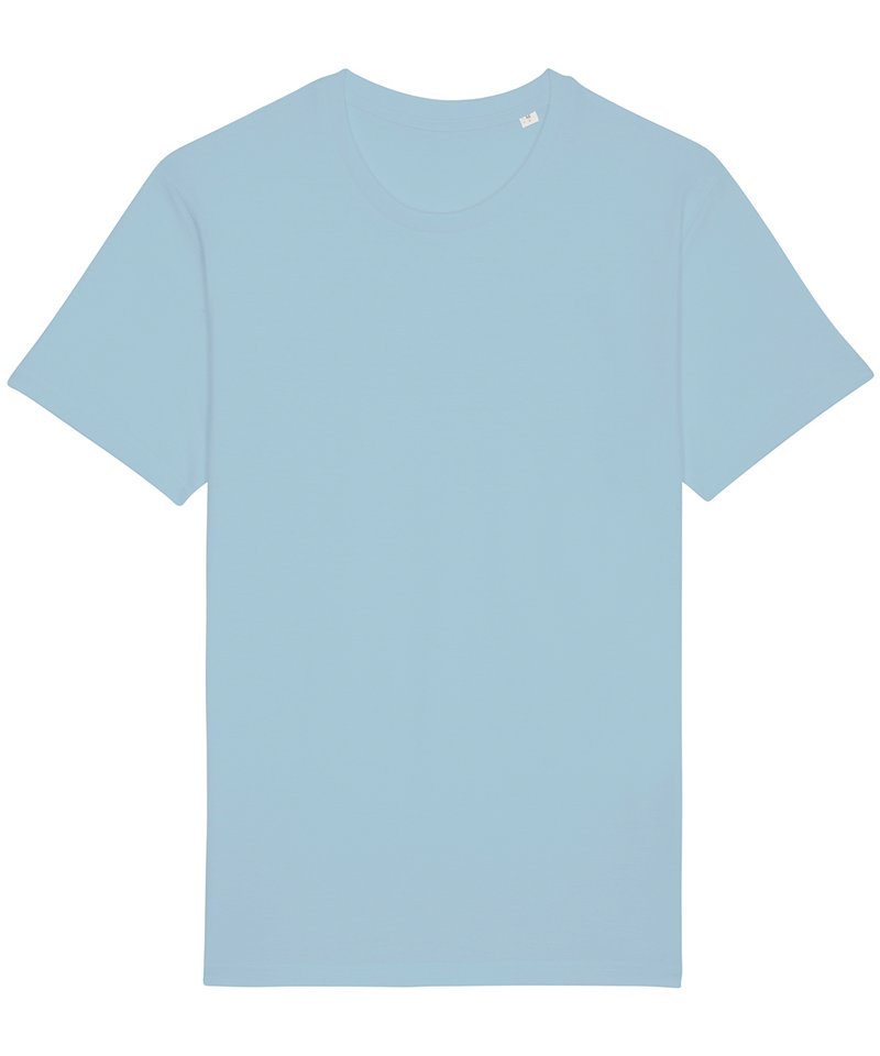 Rocker The Essential Unisex T-Shirt (Sttu758) in Sky Blue by StanleyStella — Custom branded clothing by Print Press, featuring premium embroidery produced in our specialist print lab in the UK.