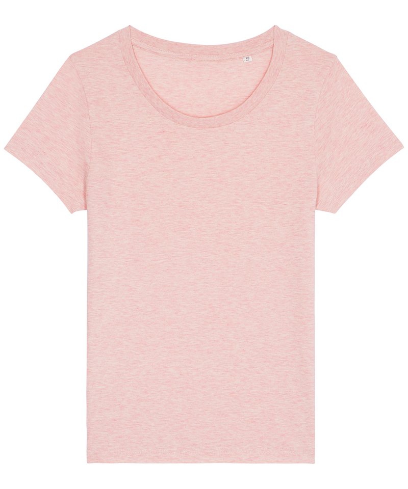 Women's Stella Jazzer The Essential T-Shirt (Sttw039) in Cream Heather Pink by StanleyStella — Custom branded clothing by Print Press, featuring premium embroidery produced in our specialist print lab in the UK.