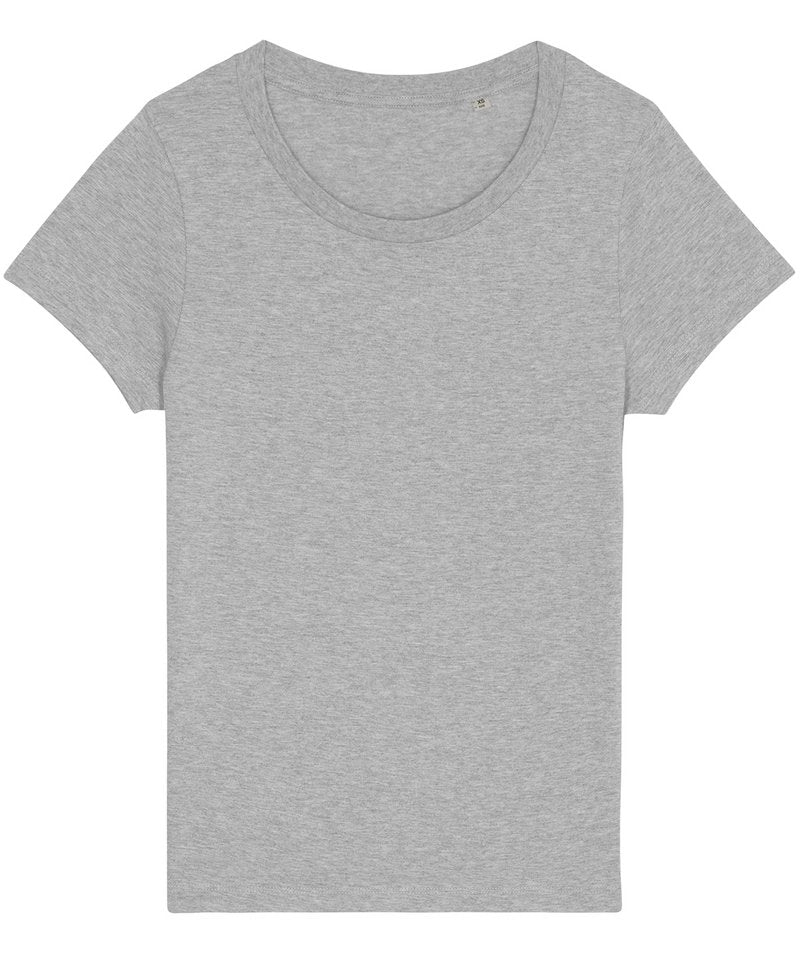 Women's Stella Jazzer The Essential T-Shirt (Sttw039) in Heather Grey by StanleyStella — Custom branded clothing by Print Press, featuring premium embroidery produced in our specialist print lab in the UK.