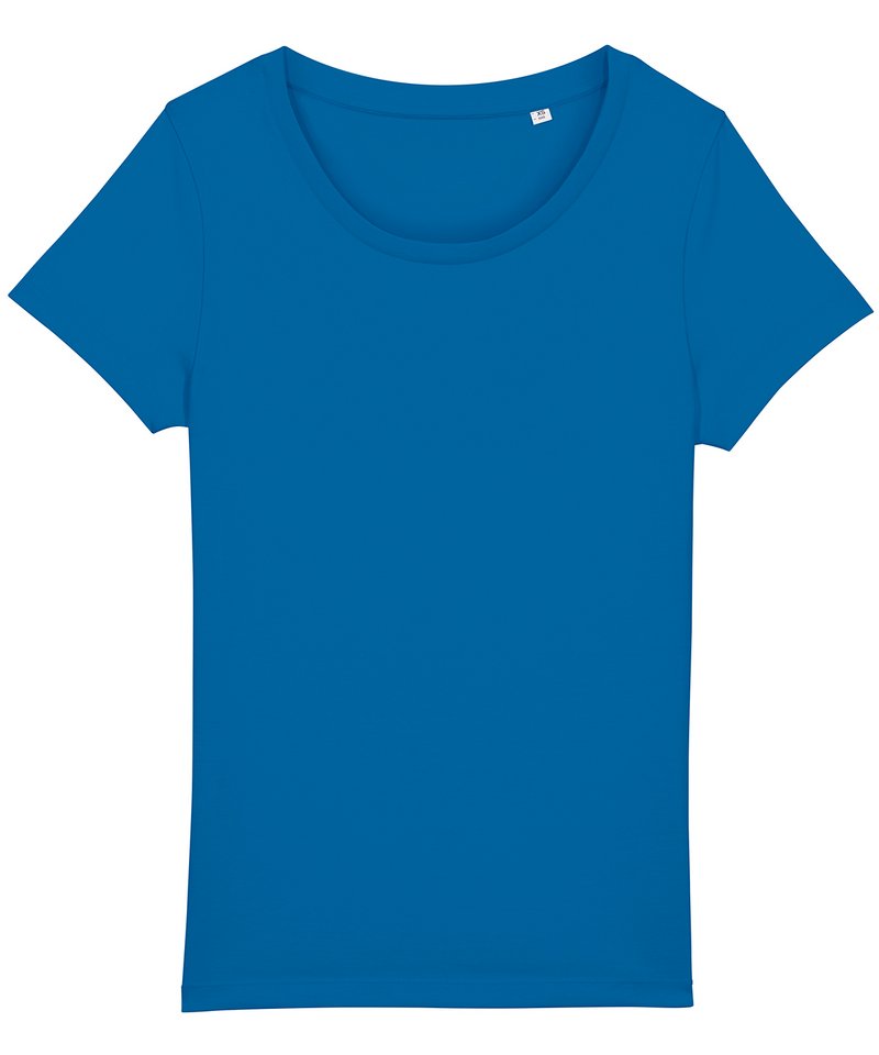 Women's Stella Jazzer The Essential T-Shirt (Sttw039) in Royal Blue by StanleyStella — Custom branded clothing by Print Press, featuring premium embroidery produced in our specialist print lab in the UK.