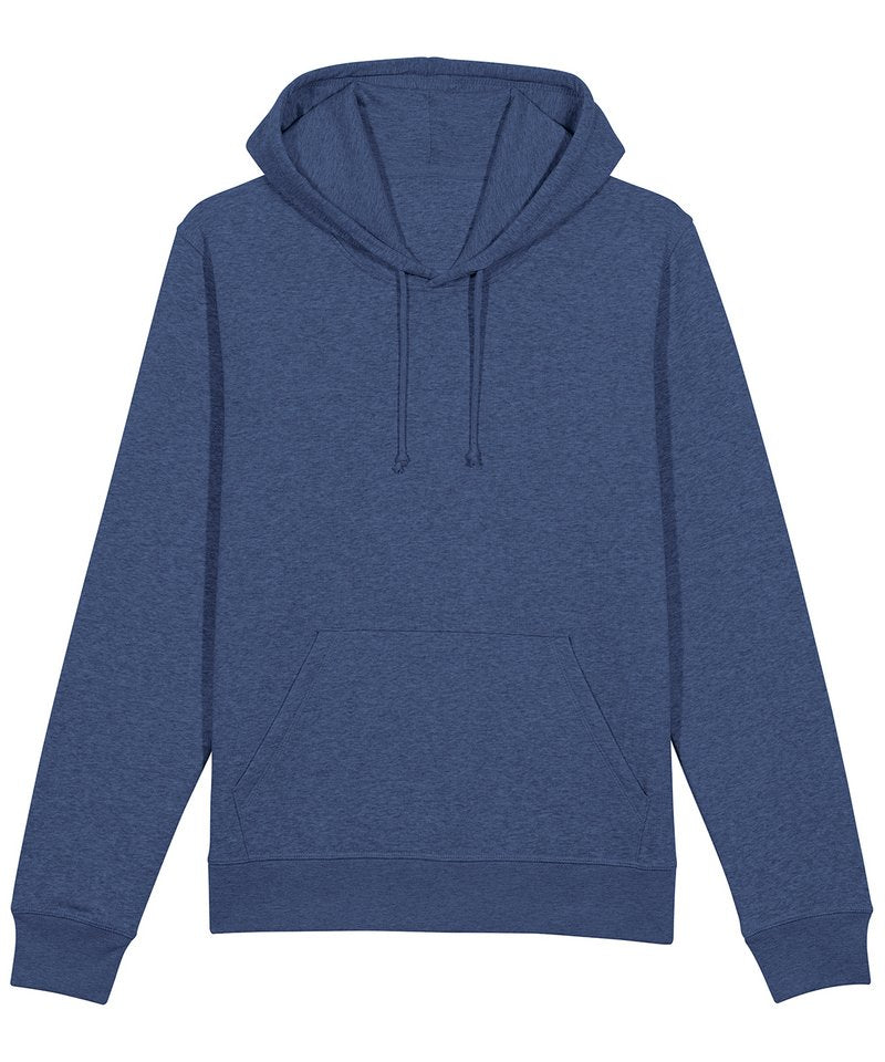 Drummer The Essential Unisex Hoodie Sweatshirt (Stsu812) - (2nd Colours) in Dark Heather Indigo by StanleyStella — Custom branded clothing by Print Press, featuring premium embroidery produced in our specialist print lab in the UK.