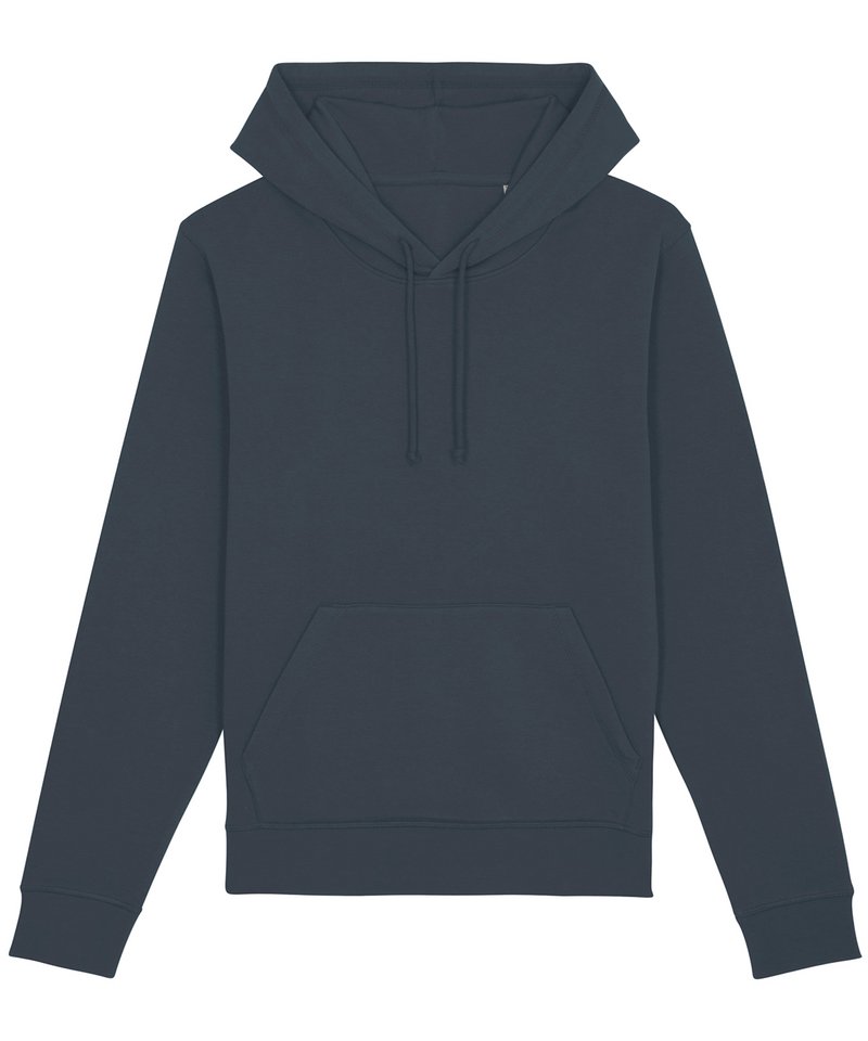 Drummer The Essential Unisex Hoodie Sweatshirt (Stsu812) in India Ink Grey by StanleyStella — Custom branded clothing by Print Press, featuring premium embroidery produced in our specialist print lab in the UK.