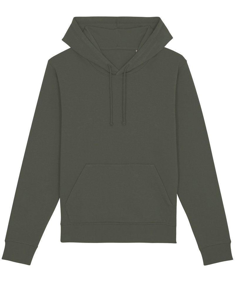 Drummer The Essential Unisex Hoodie Sweatshirt (Stsu812) in Khaki by StanleyStella — Custom branded clothing by Print Press, featuring premium embroidery produced in our specialist print lab in the UK.