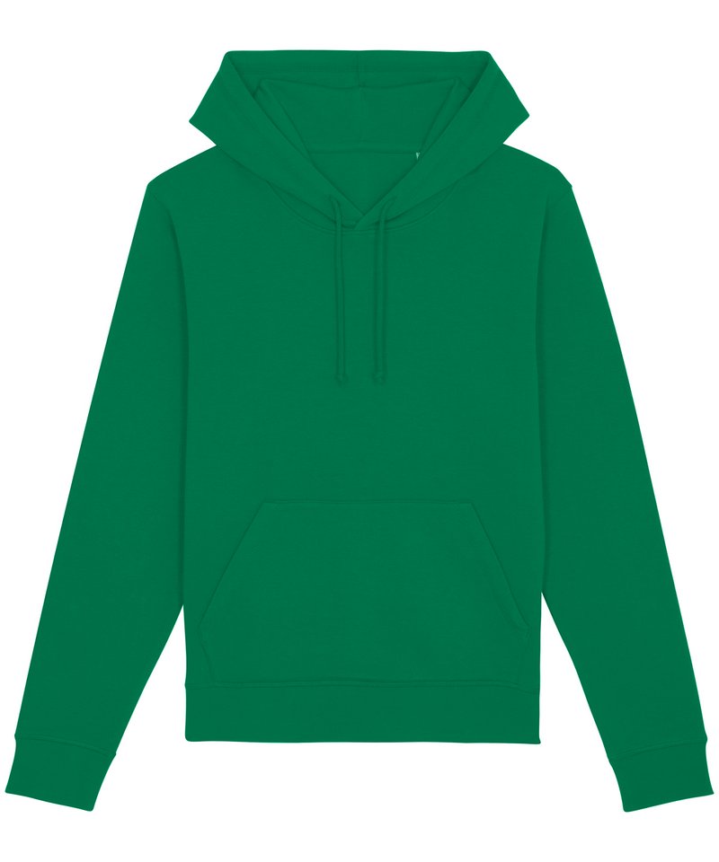 Drummer The Essential Unisex Hoodie Sweatshirt (Stsu812) in Varsity Green by StanleyStella — Custom branded clothing by Print Press, featuring premium embroidery produced in our specialist print lab in the UK.