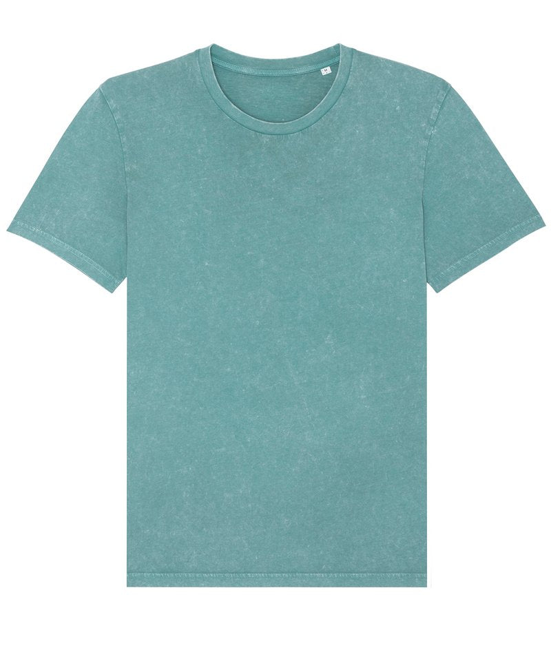 Creator Vintage T-Shirt (Sttu831) in Garment Dyed Aged Teal Monstera by StanleyStella — Custom branded clothing by Print Press, featuring premium embroidery produced in our specialist print lab in the UK.