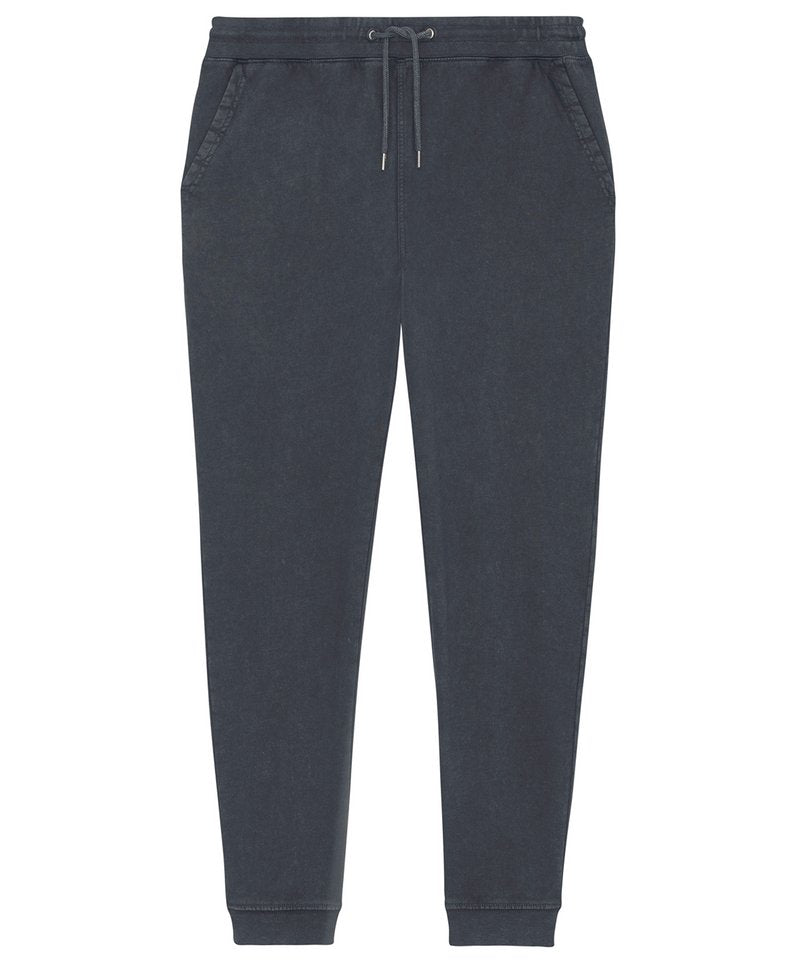 Mover Vintage, The Unisex Garment Dyed Jogger Pants (Stbu576) in Garment Dyed Aged India Ink Grey by StanleyStella — Custom branded clothing by Print Press, featuring premium embroidery produced in our specialist print lab in the UK.