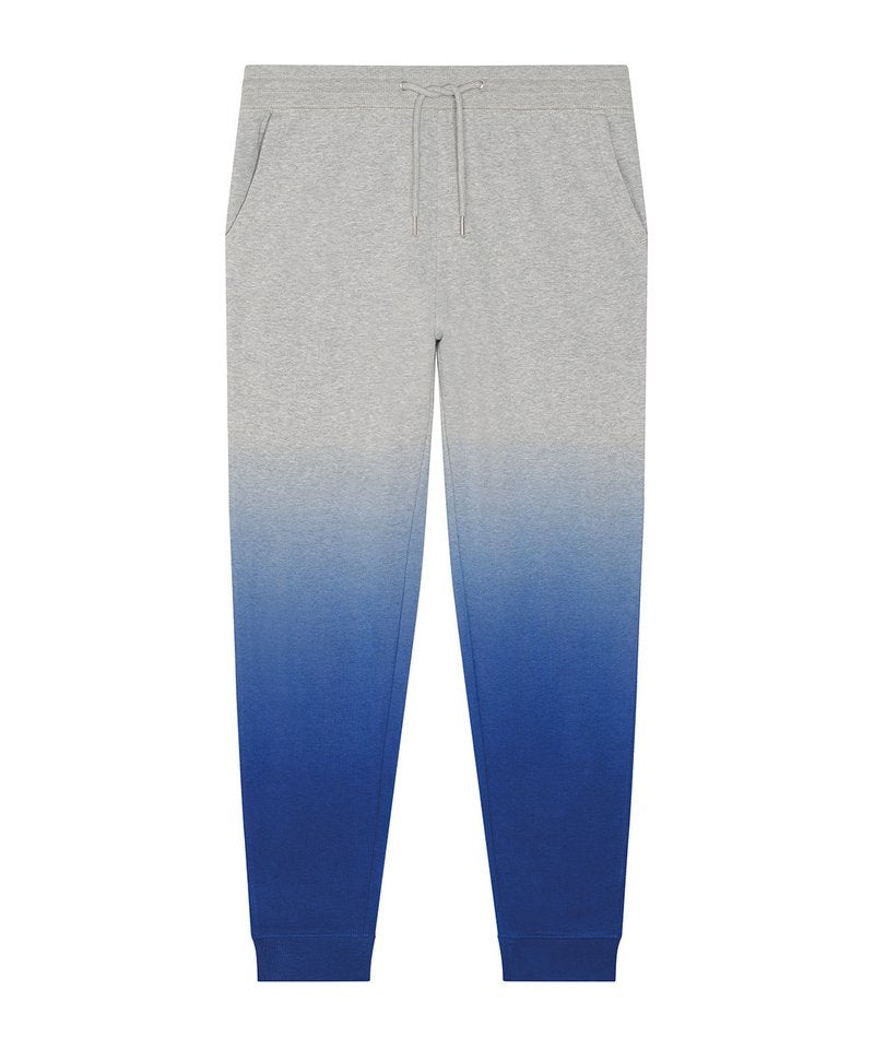 Mover Dip Dye, The Unisex Dip Dyed Jogger Pants (Stbu577) in Dip Dye Worker Blue Heather Grey by StanleyStella — Custom branded clothing by Print Press, featuring premium embroidery produced in our specialist print lab in the UK.