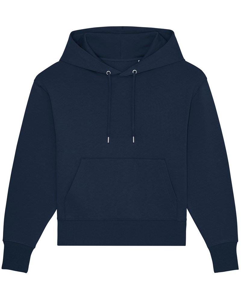 Slammer Oversized Brushed Sweatshirt (Stsu856) in French Navy by StanleyStella — Custom branded clothing by Print Press, featuring premium embroidery produced in our specialist print lab in the UK.