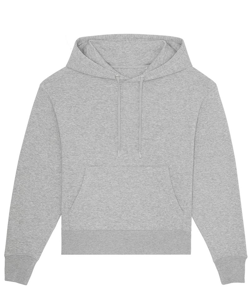 Slammer Oversized Brushed Sweatshirt (Stsu856) in Heather Grey by StanleyStella — Custom branded clothing by Print Press, featuring premium embroidery produced in our specialist print lab in the UK.