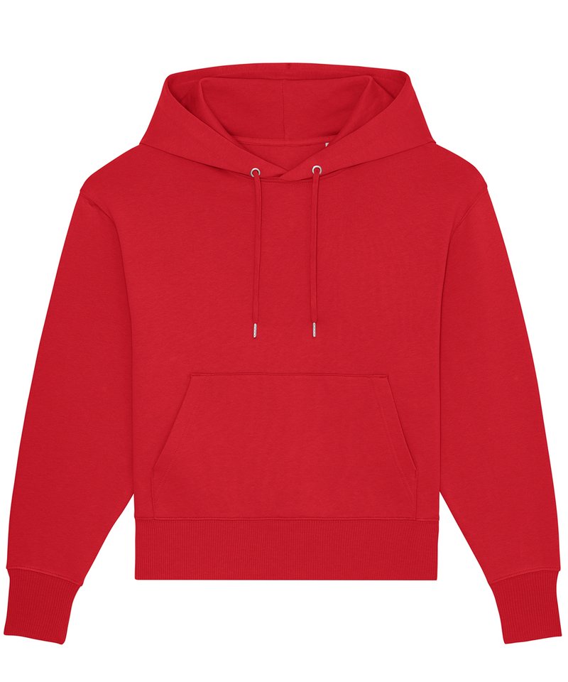 Slammer Oversized Brushed Sweatshirt (Stsu856) in Red by StanleyStella — Custom branded clothing by Print Press, featuring premium embroidery produced in our specialist print lab in the UK.