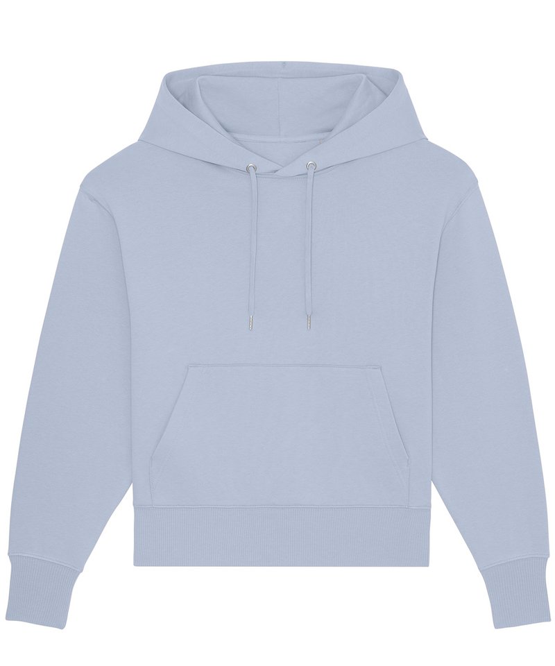 Slammer Oversized Brushed Sweatshirt (Stsu856) in Serene Blue by StanleyStella — Custom branded clothing by Print Press, featuring premium embroidery produced in our specialist print lab in the UK.