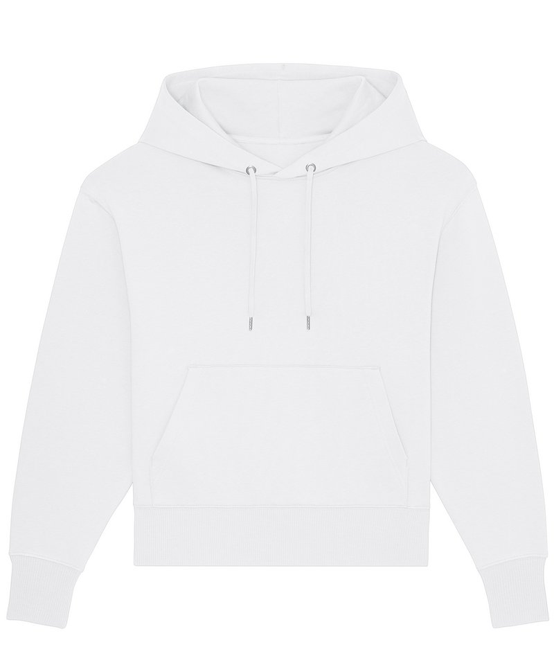Slammer Oversized Brushed Sweatshirt (Stsu856) in White by StanleyStella — Custom branded clothing by Print Press, featuring premium embroidery produced in our specialist print lab in the UK.