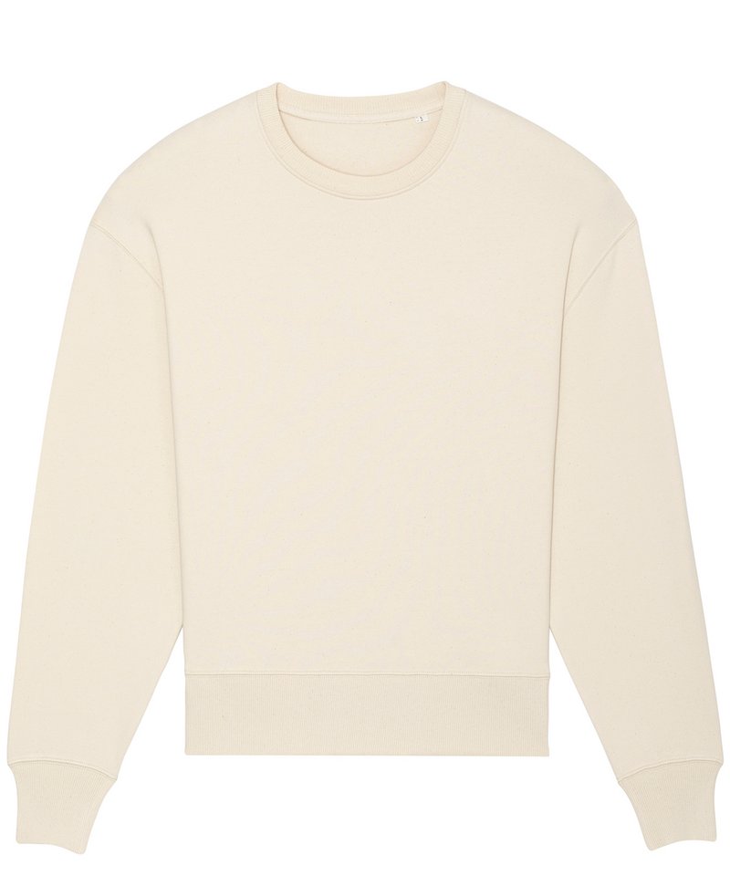 Radder Oversized Brushed Crewneck (Stsu857) in Natural Raw by StanleyStella — Custom branded clothing by Print Press, featuring premium embroidery produced in our specialist print lab in the UK.