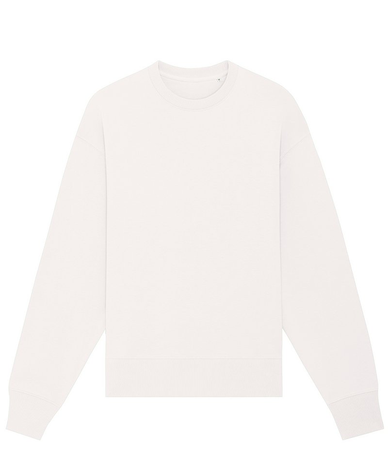 Radder Oversized Brushed Crewneck (Stsu857) in Off White by StanleyStella — Custom branded clothing by Print Press, featuring premium embroidery produced in our specialist print lab in the UK.